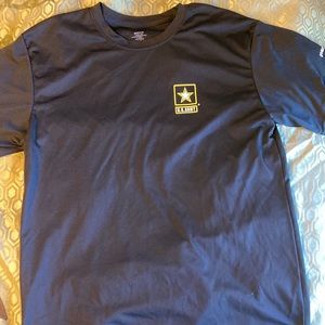 Army physical fitness tee shirt medium black